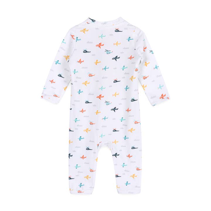 Organic Baby Jumpsuit - Planes
