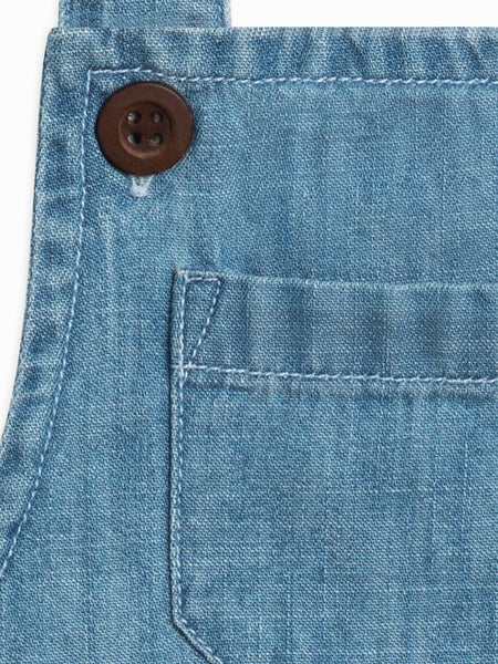 Organic Bubble Overall - Noa Chambray