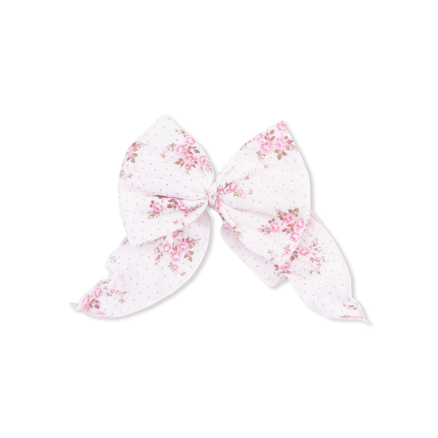 Clip-In Bow with Tails - Belle Rosette Dot