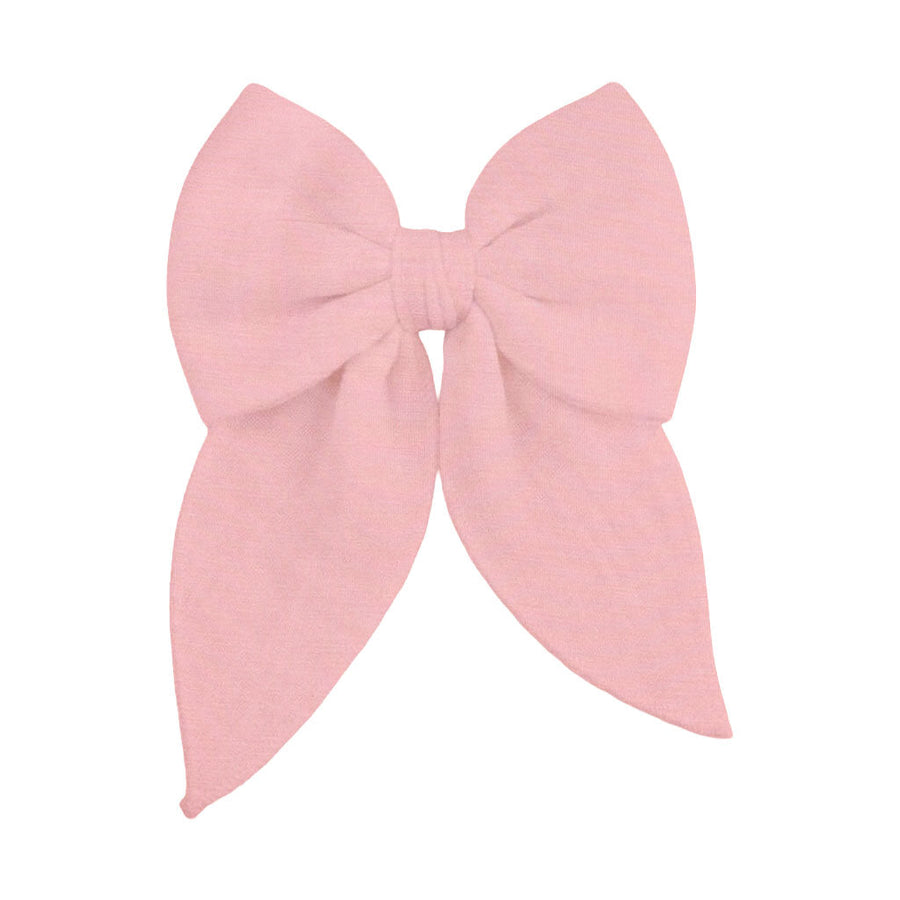 Large Bow - Solid Mellow Rose