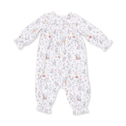 Smocked Long Sleeve Romper - Enchanted Woodland