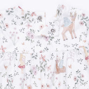 Smocked Long Sleeve Romper - Enchanted Woodland