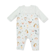 Romper with Contrast Sleeve - Baby Farm Faces