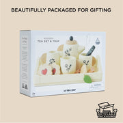 Eco-Friendly Wooden Tea Set & Tray