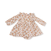 Long Sleeved Ruffle Bubble with Skirt - Prairie Calico