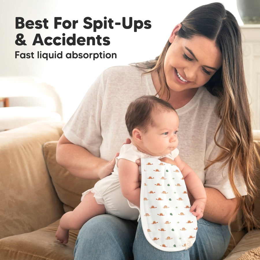 Organic Urban Burp Cloths - Roarsome - Set of 5