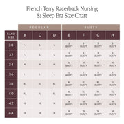 French Terry Racerback Nursing & Maternity Sleep Bra - Grey Heather