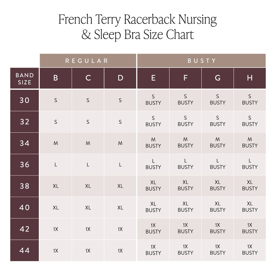 French Terry Racerback Nursing & Maternity Sleep Bra - Grey Heather