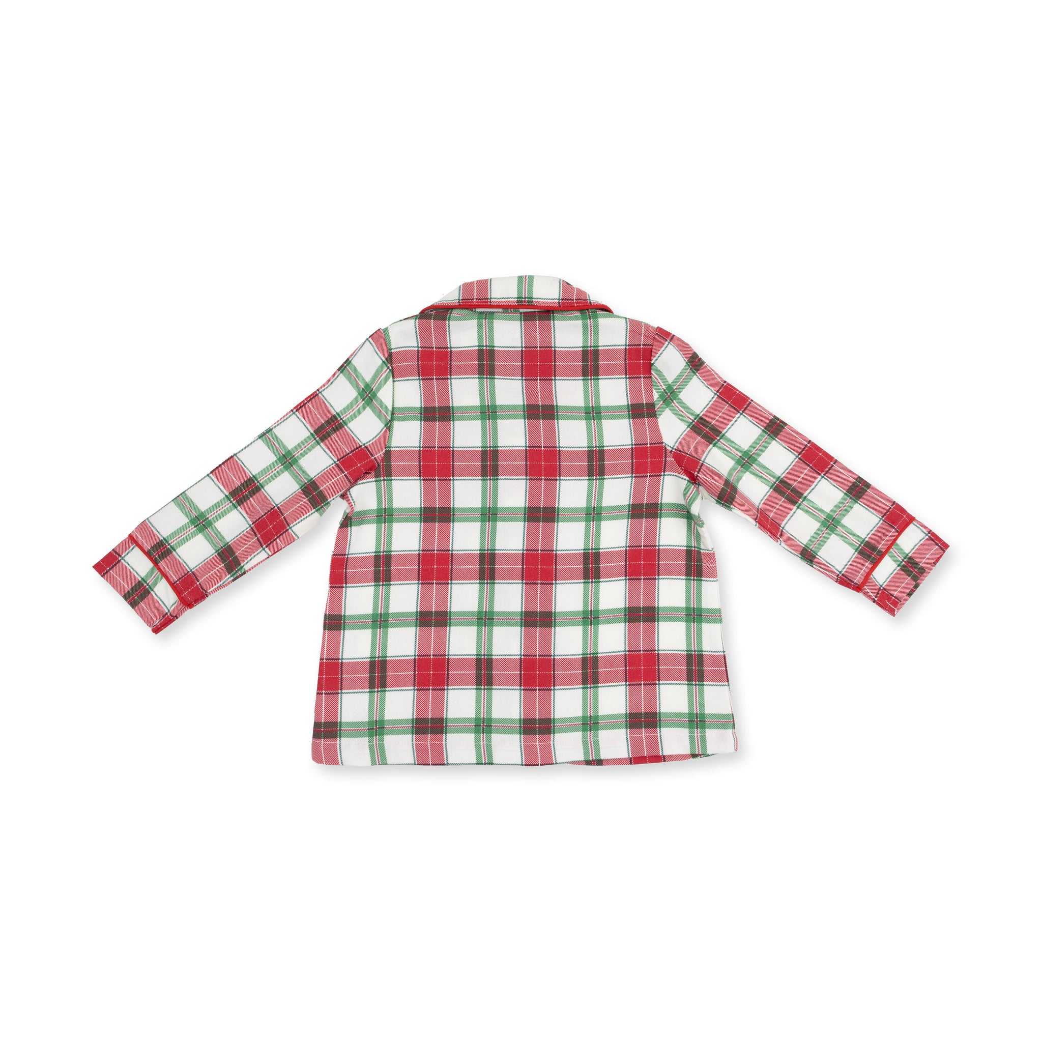 Long Sleeve Coat Style with Pant - Holiday Plaid