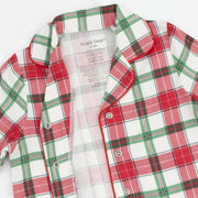 Long Sleeve Coat Style with Pant - Holiday Plaid