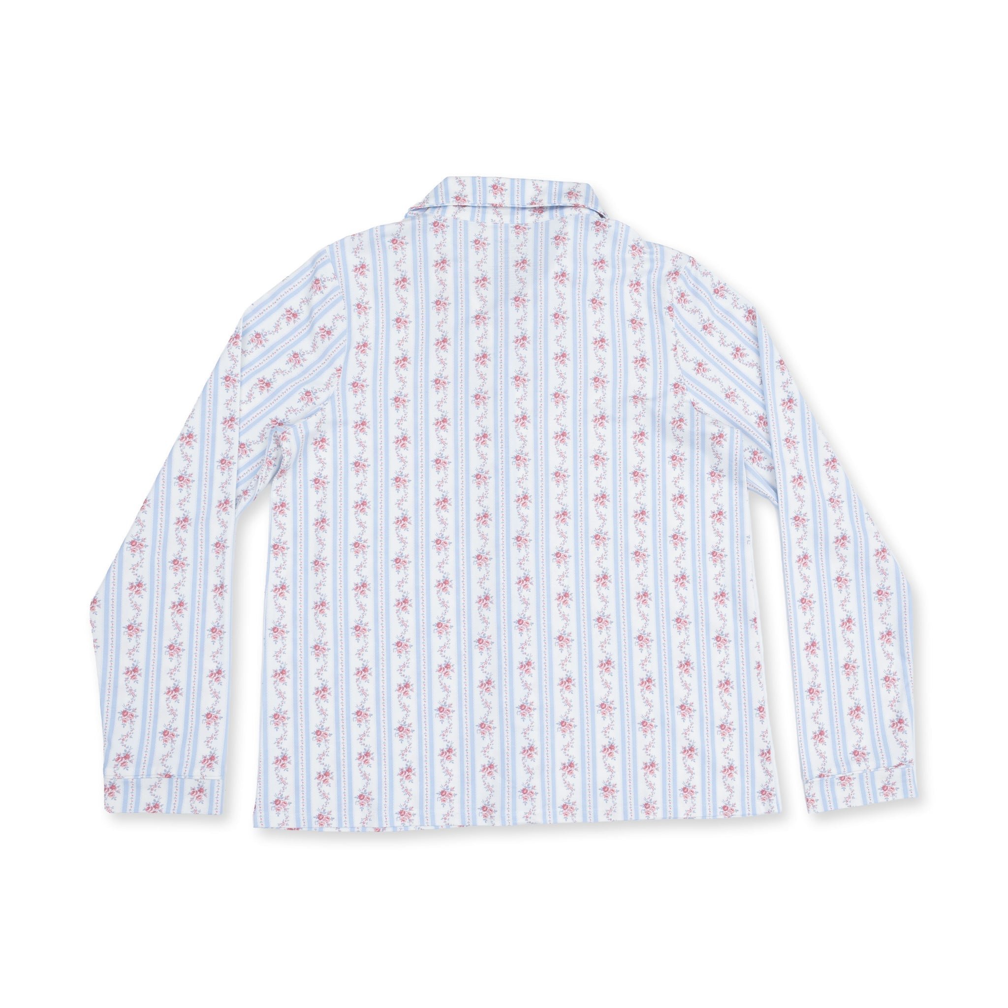 Adult Long Sleeve Pajamas - Anna Floral Stripe