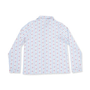 Adult Long Sleeve Pajamas - Anna Floral Stripe