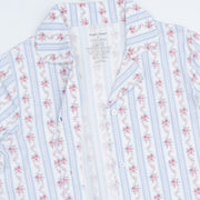 Adult Long Sleeve Pajamas - Anna Floral Stripe