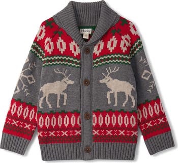 Winter Elk Shawl Collar Cardigan - Athletic Grey Melange