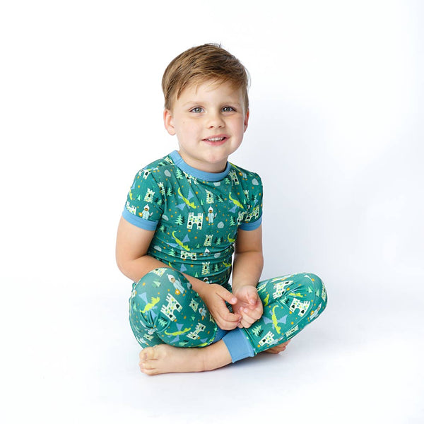 Bamboo Two Piece Short Sleeve Pajamas - Ever After
