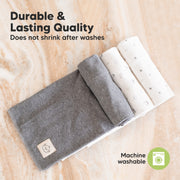 Organic 6 Pack Shea Burp Cloths - Neutrals