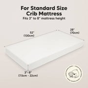 2 Pack Isla Fitted Crib Sheet - Soft White