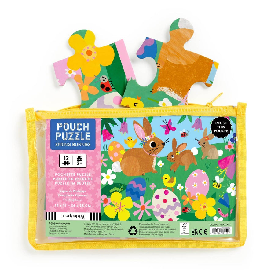 Pouch Puzzle - Spring Bunnies