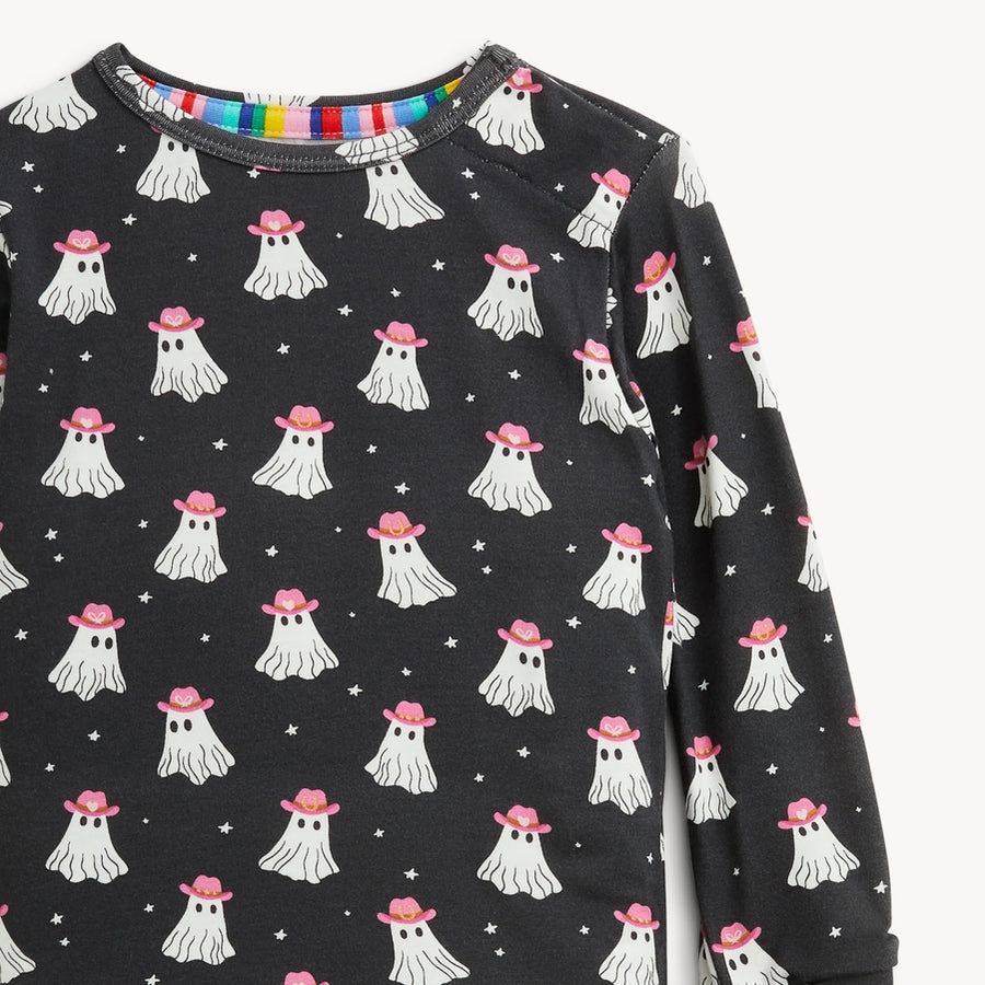 Modal Magnetic Long Sleeve Toddler Pajamas - Lets Go Ghouls