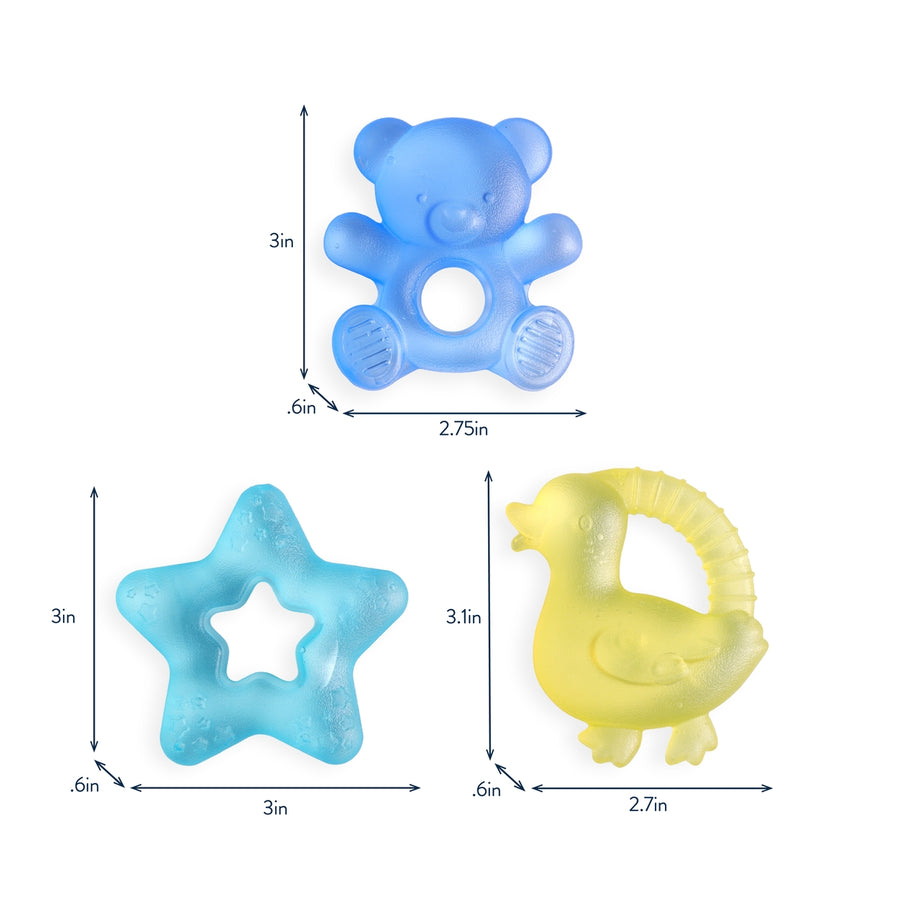 Cutie Coolers Water Filled Teethers (3 Pack) - Bear