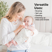 Organic 6 Pack Shea Burp Cloths - Neutrals
