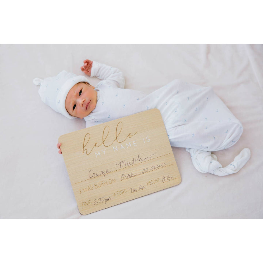 Baby Arrival Milestone Photo Prop