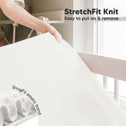 2 Pack Isla Fitted Crib Sheet - Soft White