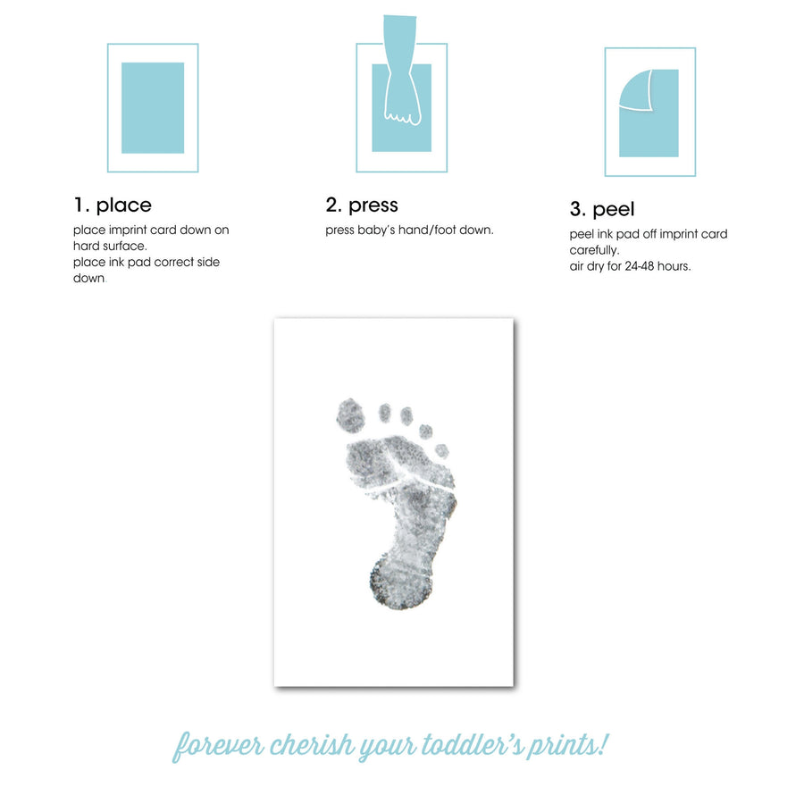 Black Handprint or Footprint Clean-Touch Ink Kit