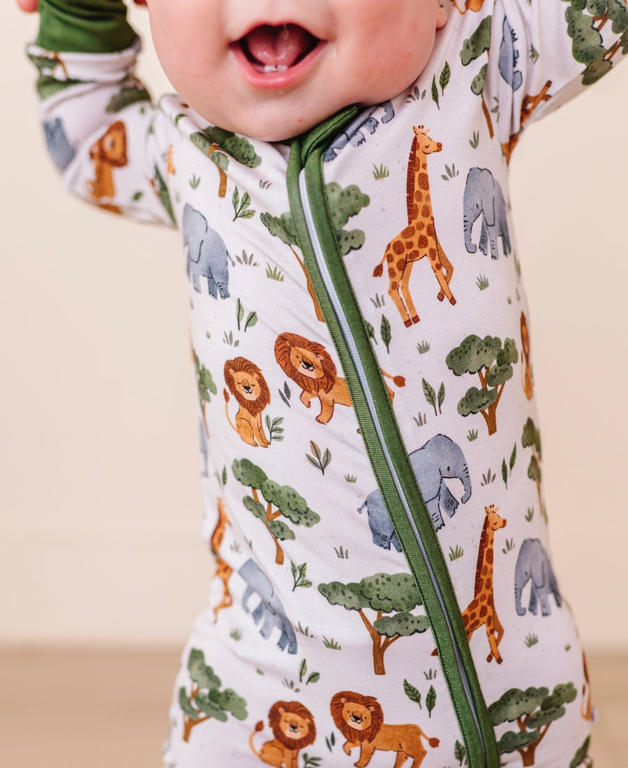 Bamboo Convertible Footie - It's a Jungle Out There!