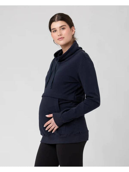 Joey Maternity/Nursing Sweatshirt - Navy