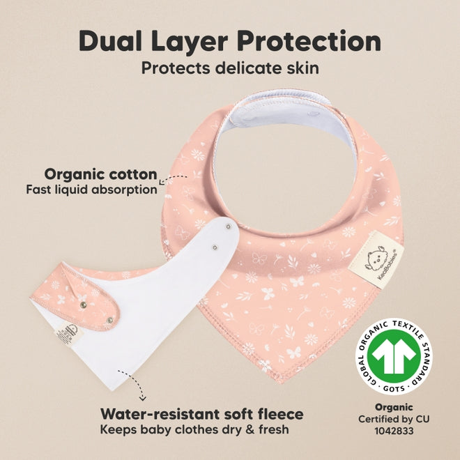 Organic Cotton Bandana Bibs - Butterflies