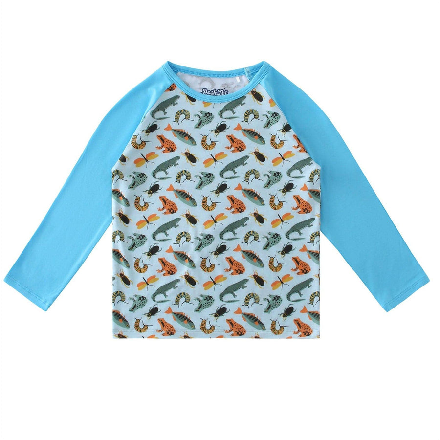 PoshTOT Crocodile Bamboo Kids Long Sleeve Top
