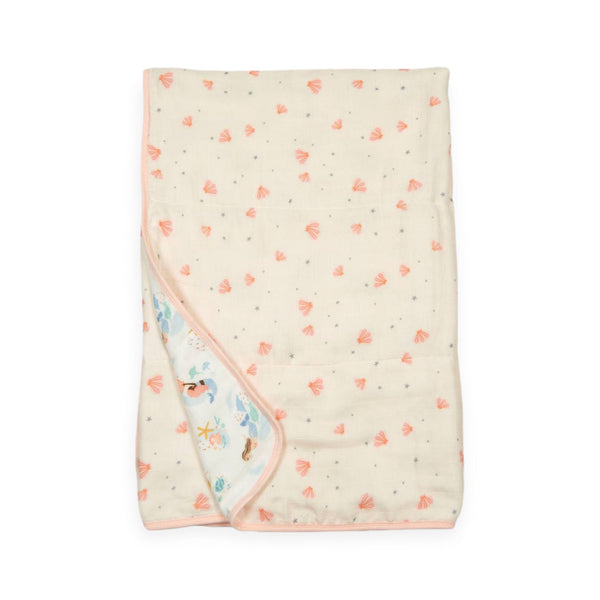 Muslin Quilt Blanket - Mermaids