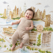Organic Cotton Muslin Swaddles (4 Pack) - New York City