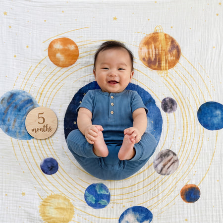 Organic Cotton Dream Blanket - Space Orbit