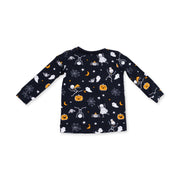 Glow in the Dark Long Sleeve Bamboo Loungewear Set - Halloween Skeleton Buddies