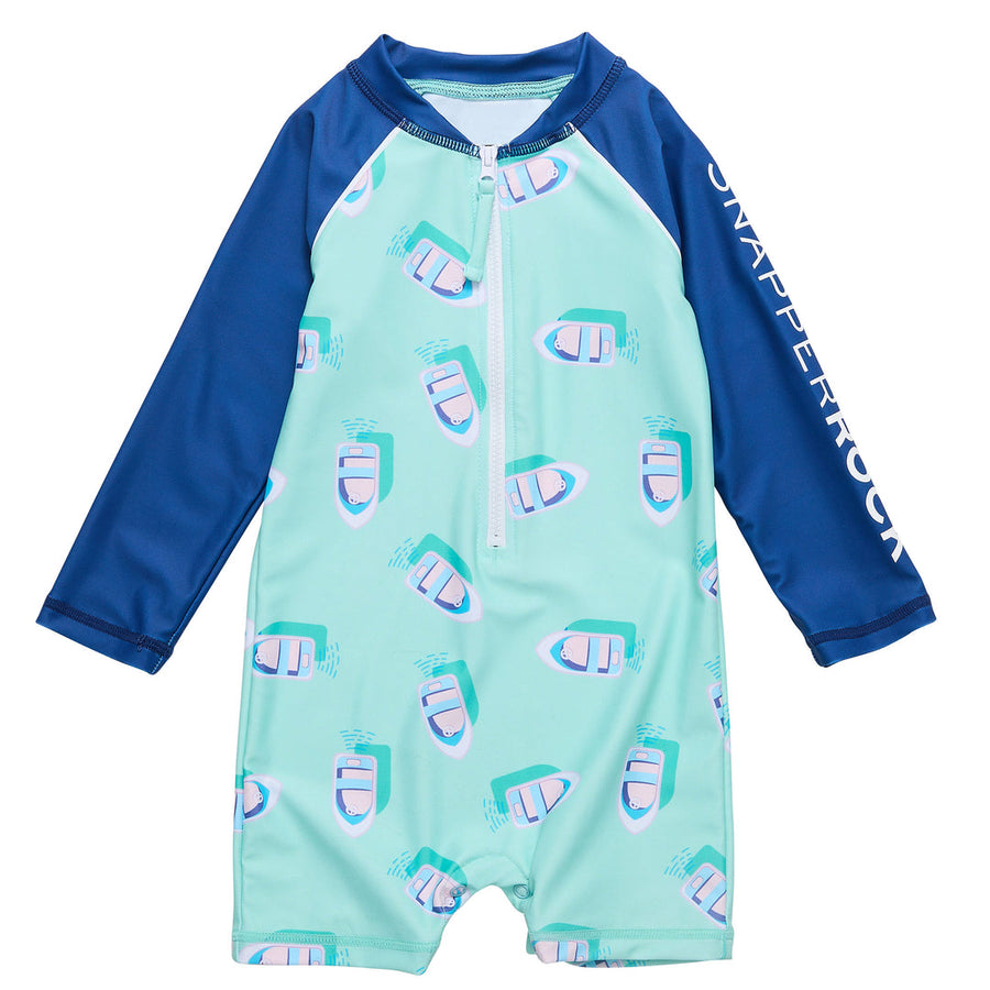Float Your Boat Long Sleeve Sun Suit