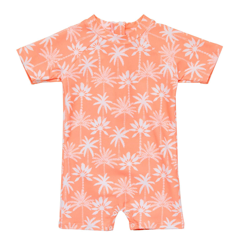 Cali Palms Recycled Short Sleeve Sunsuit