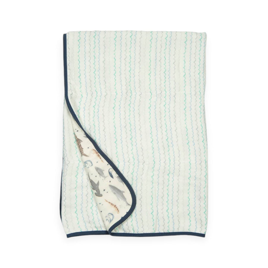 Muslin Quilt Blanket - Sharks