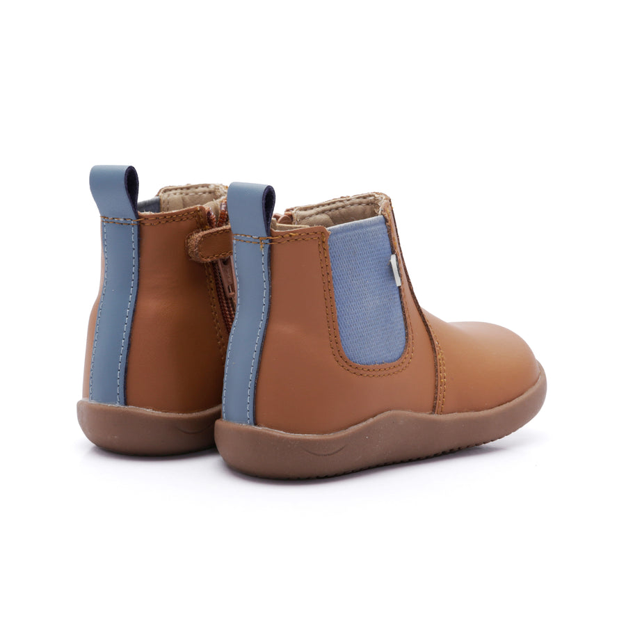 Boost Boot - Tan/Indigo