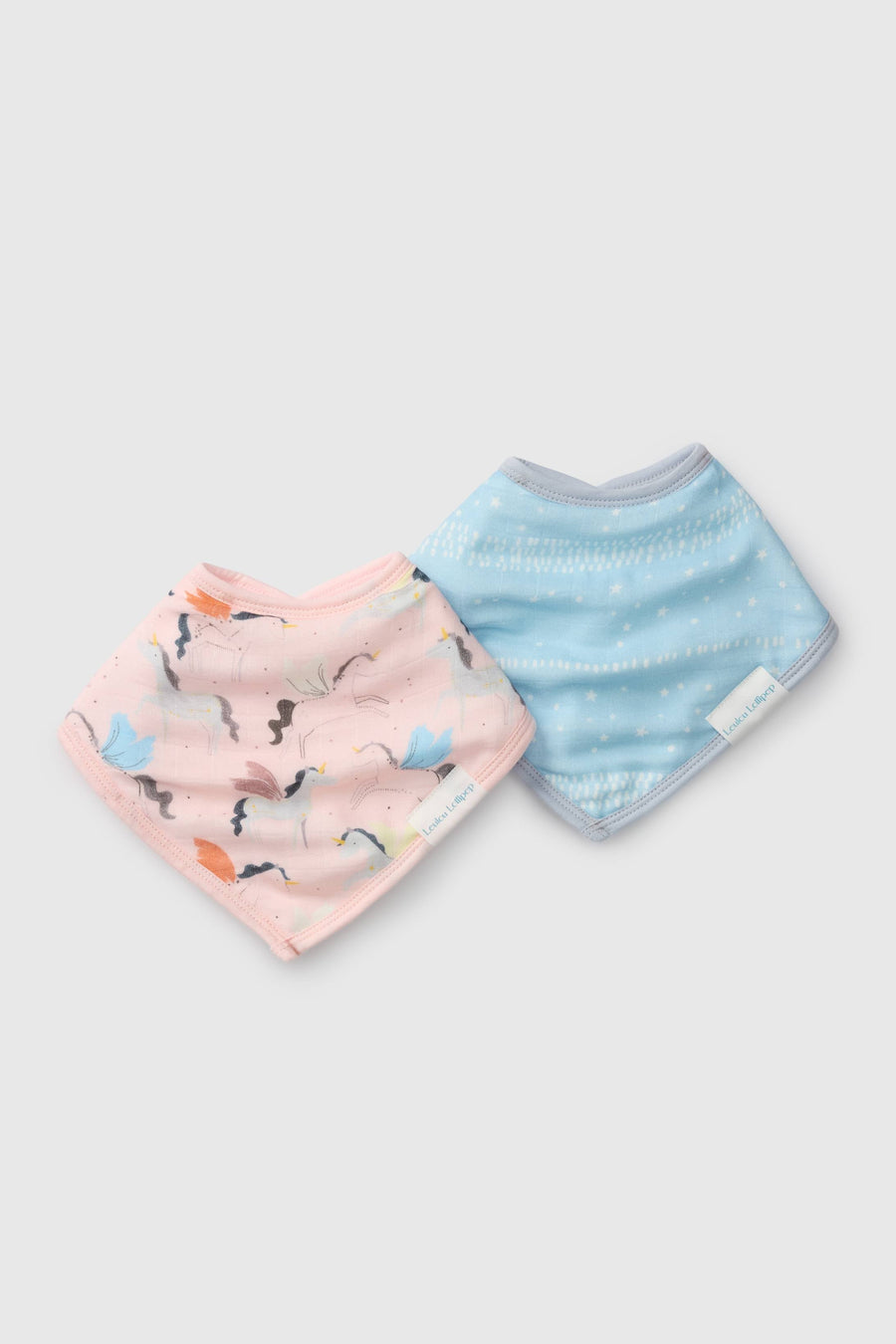Luxe Muslin Bandana Bib Set - Unicorn Ballet