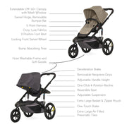 Veer Switch&Jog Stroller + FREE Bassinet!