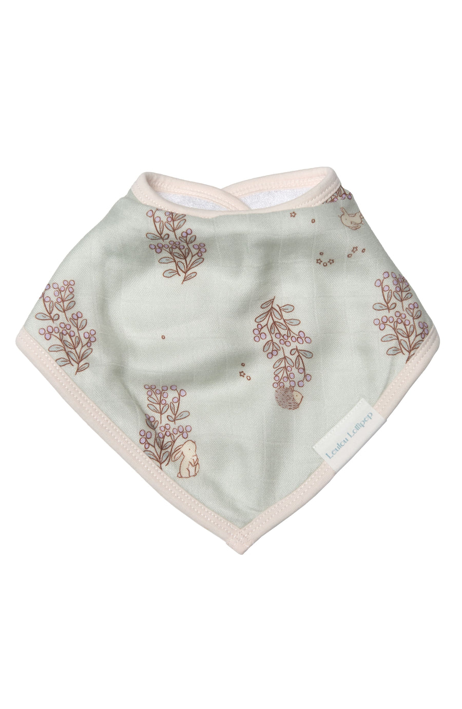 Luxe Muslin Bandana Bib Set - Hedgehog Forest