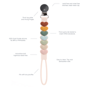 Daisy Pacifier Clip - Cream
