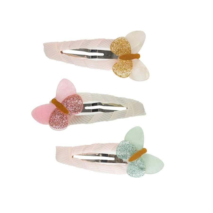 Shimmer Butterflies Snap Clips