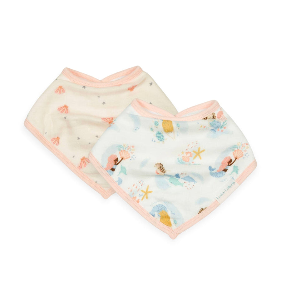 Luxe Muslin Bandana Bib Set - Mermaids