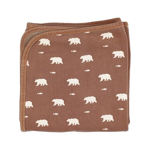 Organic Cotton Blanket - Latte Bear