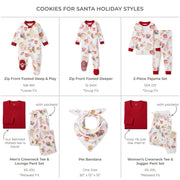 Organic Cotton 2-Piece PJ Set - Cookies for Santa