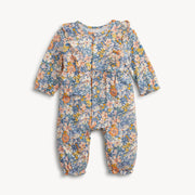 Long Sleeve Ruffle Romper - Flora