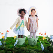 Woven Girls Tiered Dress - Multi Gingham